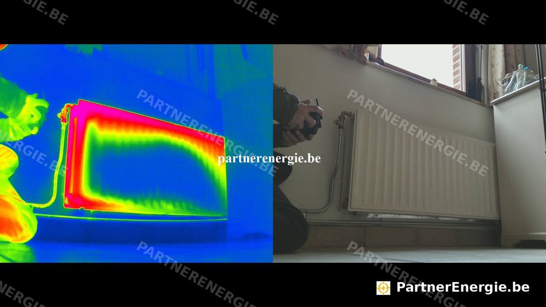 Radiateur derrière panier à linge, diagnostic thermique — Partner Energie