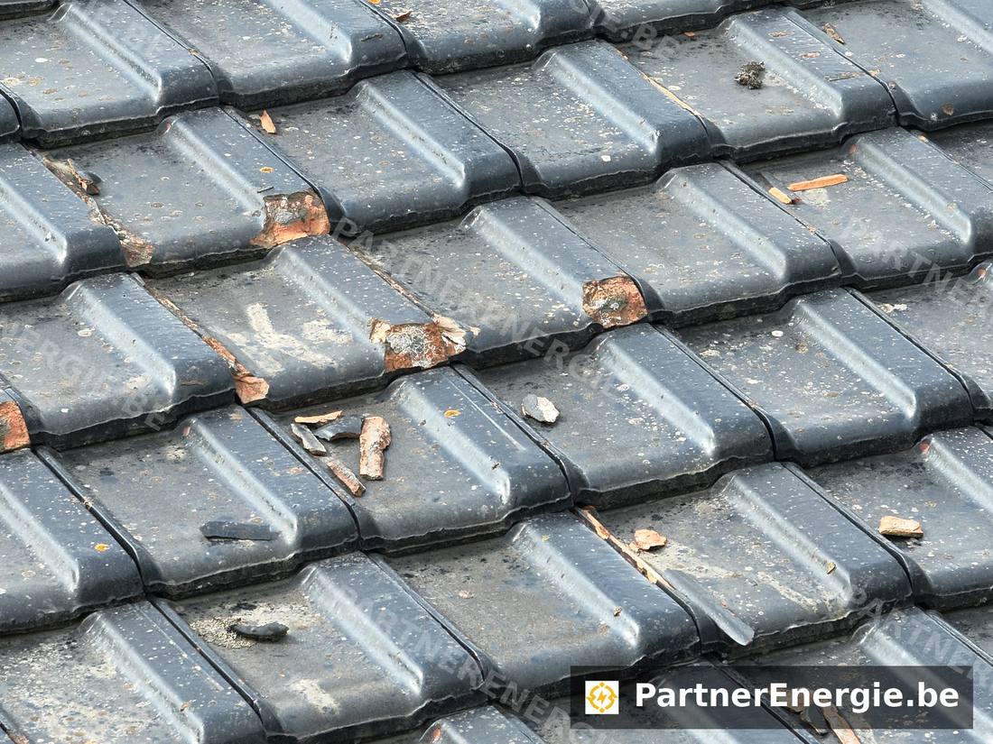Inspection rapprochée des tuiles — joints dégradés — Partner Energie