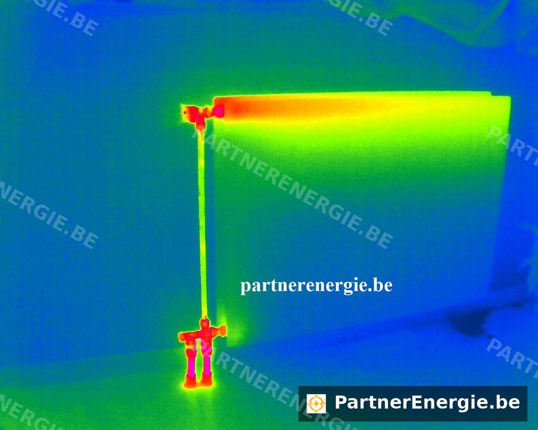 Diagnostic caméra thermique radiateur — Partner Energie
