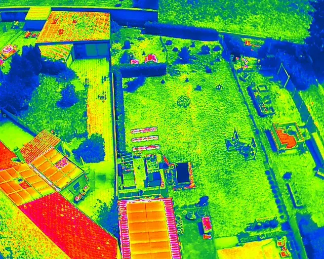Technicien mesurant la résistance d'isolement d'un circuit de panneaux solaires avec un appareil de mesure